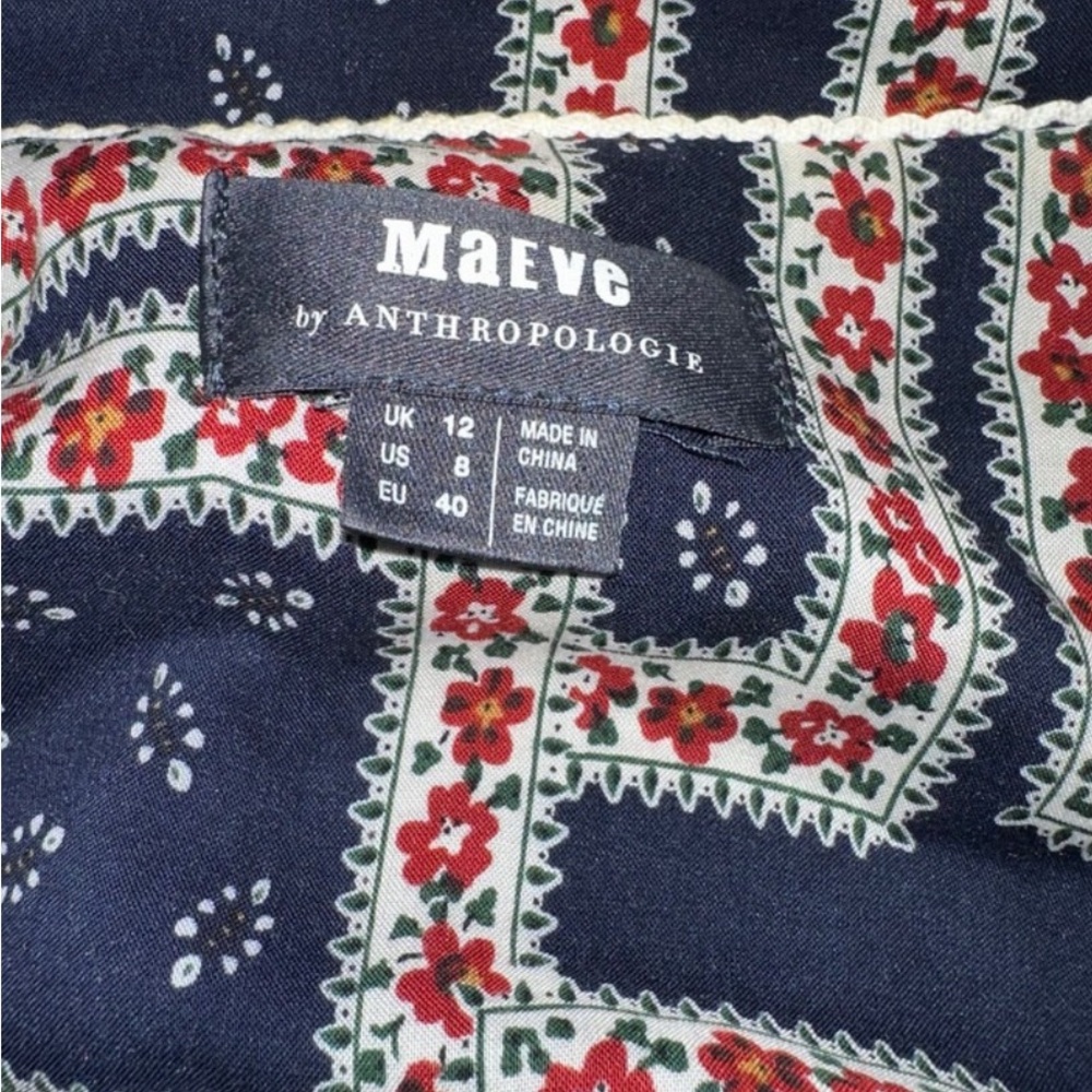 Maeve Purple/Blue Wrap Midi Dress - Picture 4 of 7